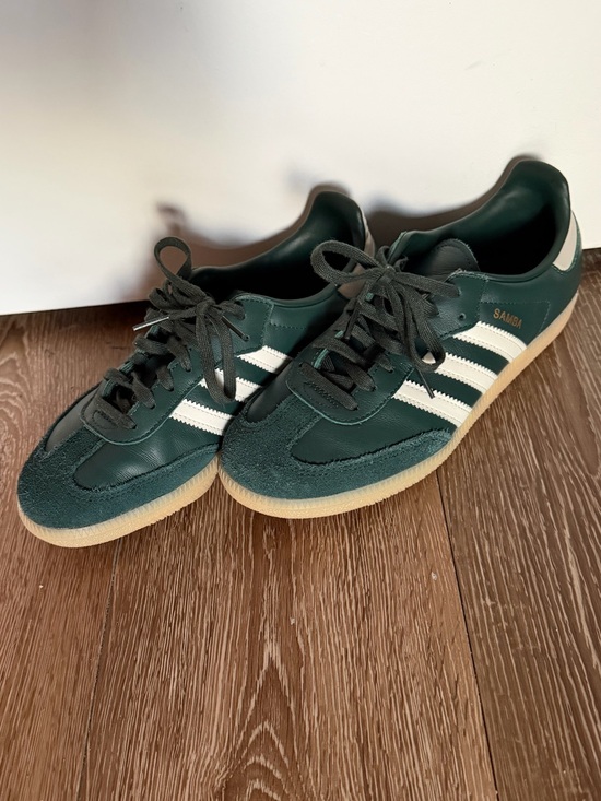 adidas Shoes - adidas Green and White Samba Sneakers UK6, 39.5, US8.5